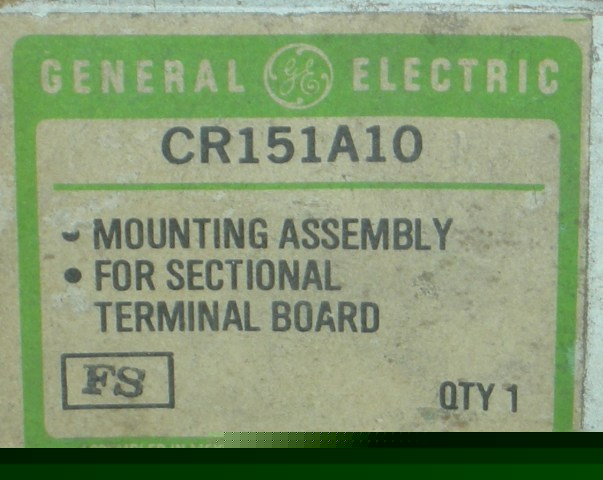 New ge CR151A10 mounting parts for sectional terminal 