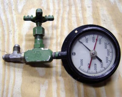 U.s.gauge 5000 psi pressure gauge 3