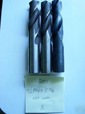 27/32 stub drills (screw machine) hss usa lot 2091