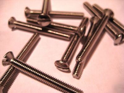 50 - #8-32 x 1 1/2 slot oval machine screw