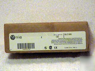 A-b, 1747-asb, remote i/o adapter, series a, 