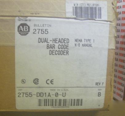 Ab allen bradley dual-headed bar code decoder 2755-DD1A