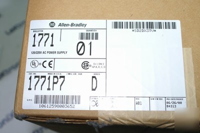 Allen bradley 1771-P7 - power supply 5VDC 16A
