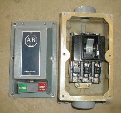 Allen bradley 609-bew haz. loc. starter explosion used