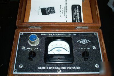 Aminco american inst electric hygrometer indicator