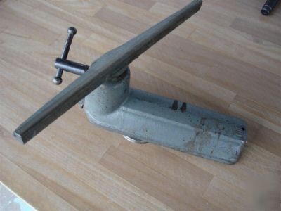 Atlas craftsman wood lathe tool rest post cross slide 