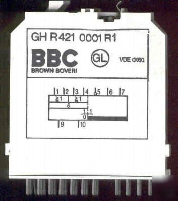 Bbc boveri brown logic card gh r 421 0001 R1 062 037 65