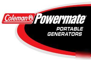 Black max coleman powermate 6500/8000 watts generator