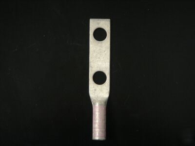 Burndy YA252N, YA25-2N, lug, connector, double hole 1/2