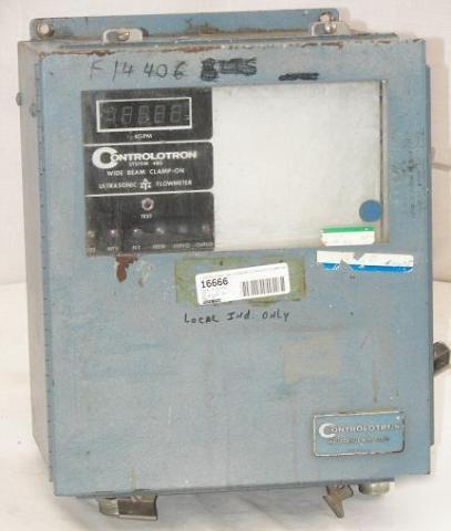 Controlotron 460 widebeam ultrasonic flowmeter computer