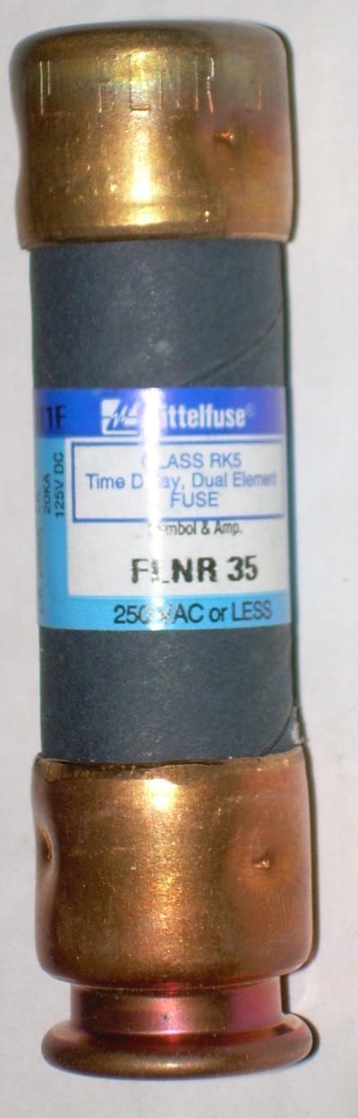 Littelfuse flnr 35 RK5 35A time delay dual element fuse