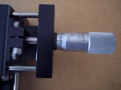 Micrometer precission xy table ** del-tron / starrett