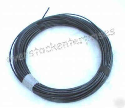 New 142' of awg #8 black stranded copper wire - brand 