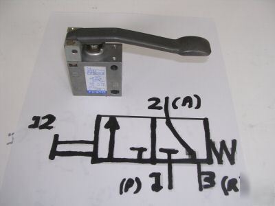 New festo pneumatic finger lever valve 3/2 way th-3