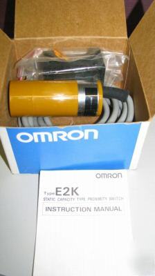 New omron-model #E2K-C25MF1,capacitive proximity swit.- 