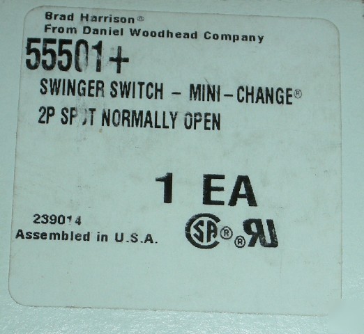 New woodhead 55501+ swinger switch mini change 