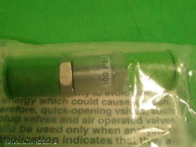 Nupro 100 psi 22-0029-01 valve, check, 1/4 vcr, s.s.