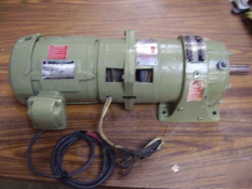 Syncrogear 30.8:1 @1750RPM, 3 ph,3/4 hp reducer w/motor