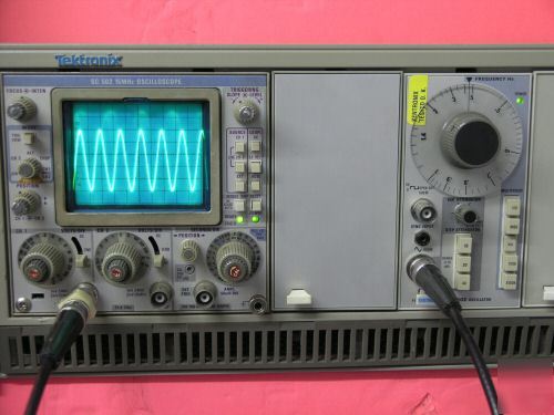 Tektronix SG502 oscillator plug-in. 5HZ to 500KHZ.