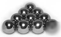 Ten 25MM dia. chrome steel bearing balls 