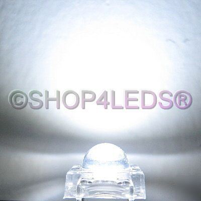 200 pcs 5MM 5-chips white superflux led 100MA 45,000MCD