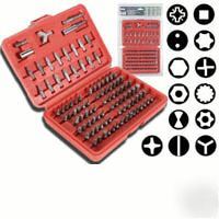 100 piece screwdriver bit set & case - velleman VTBT11