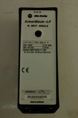 2 allen bradley 1792-IB16LP module armorblock surplus 