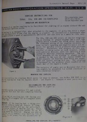 Bosch master magneto and electrical service shop manual