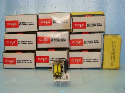 Cde cornell dubilier 3 pdt relays 303D10 110V dc