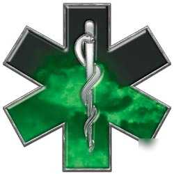 Emt ems mfr medic decal reflective 2