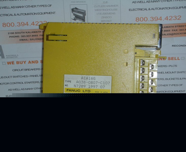 Ge fanuc A03B0807C107 module 