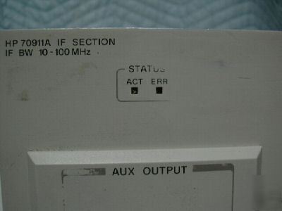 Hewlett packard agilent 70911A if section bw 10-100MHZ