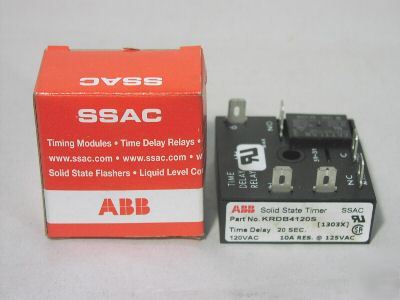 New abb KRDB4120S solid state timer ssac 20 sec 