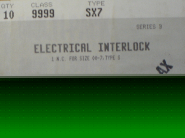 New square d SX7 electrical interlock in box
