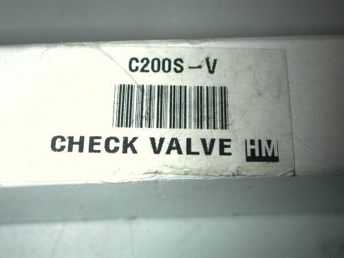 Parker C200S-v 1/8 npt check valve - use for turbo oil