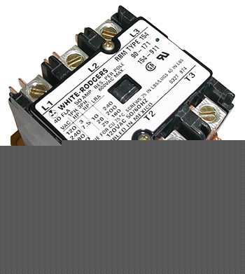 Steveco 3 pole contactor, 120 volt coil, 40 amp