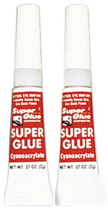 Super glue tubes (single pk)