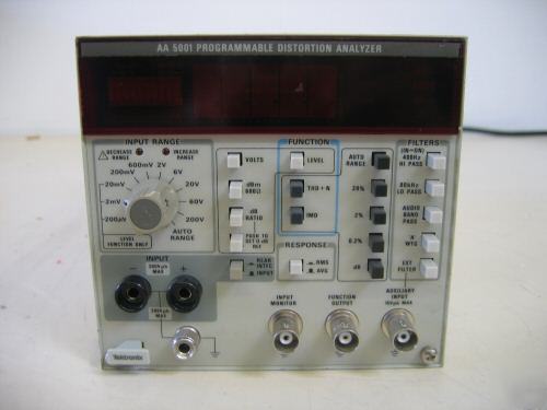 Tektronix AA5001 audio distortion analyzer module