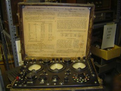 Vintage weston model 565 radio test set probably 1920S