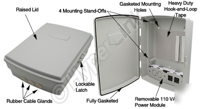 14 x 10 x 4 weatherproof nema enclosure 