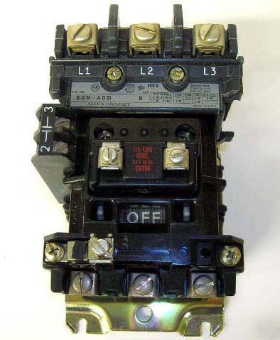 Allen bradley 509-cod and 509-aod starters