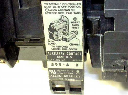 Allen bradley 509-cod and 509-aod starters