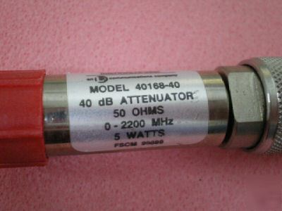 Narda attenuator 40DB rf ham n-type (male to female)