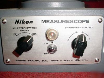 Nikon toolmakers microscope,measurescope,digital mic