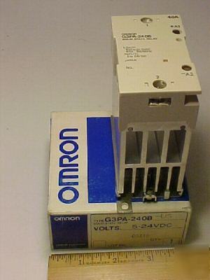 Omron 40AMP solid state relay G3PA-240B din rail 