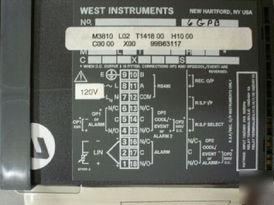 Temperature controller west instruments 3000 digital