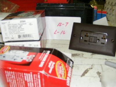 3 pcs pass &seymour gfci duplex receptacle 20A trip