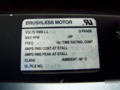 Allen bradley reliance ac servo motor f-4075-r-H04AA