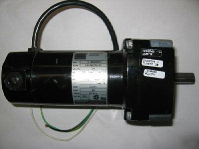 Bodine electric 24V dc inline gearmotor 1/18HP 83RPM 