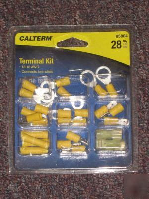 Calterm terminal kit 12-10 awg 28 count